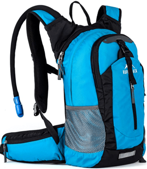 rupumpack insulated hydration backpack blue color